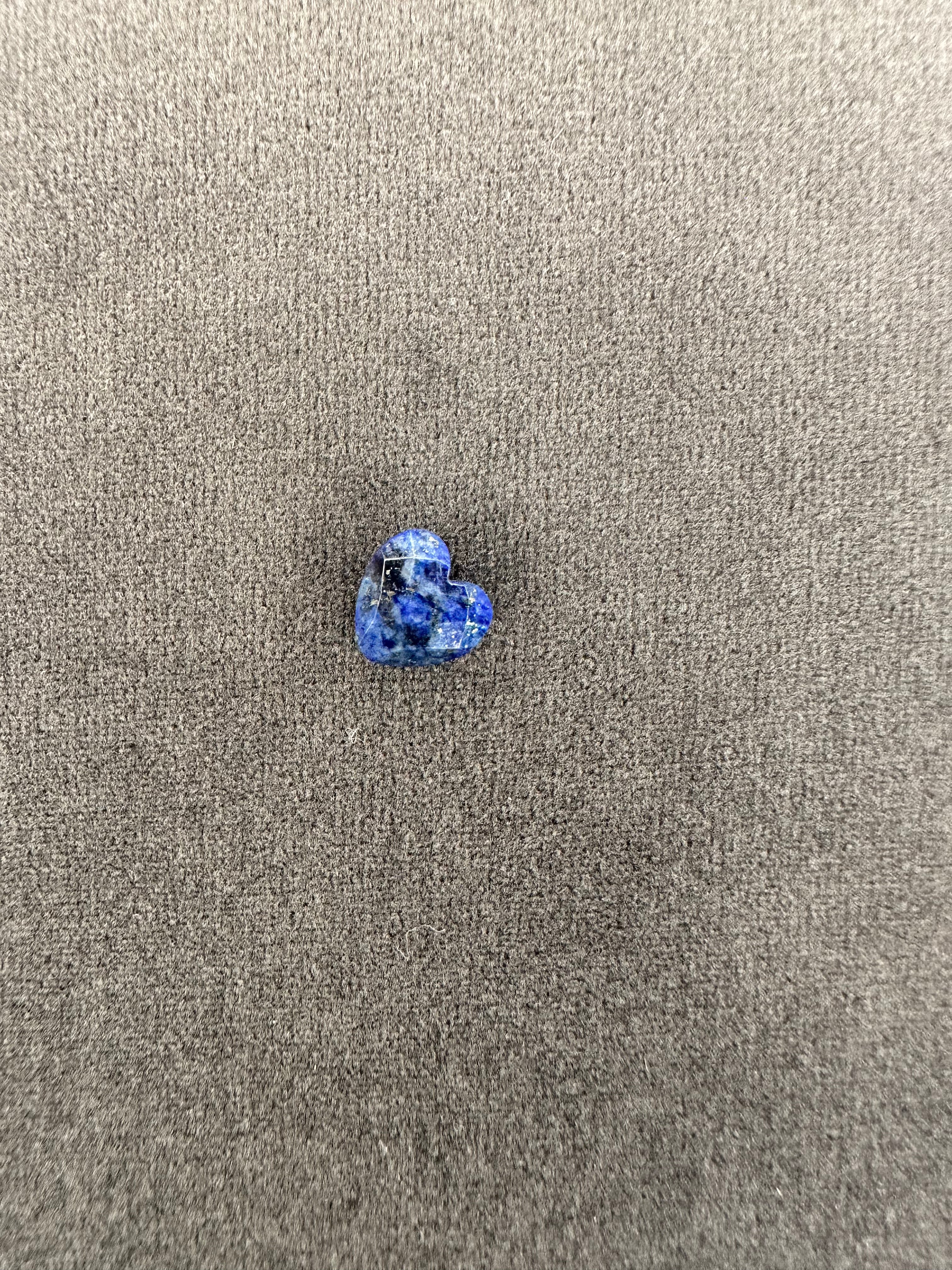 Lapis Heart Charm